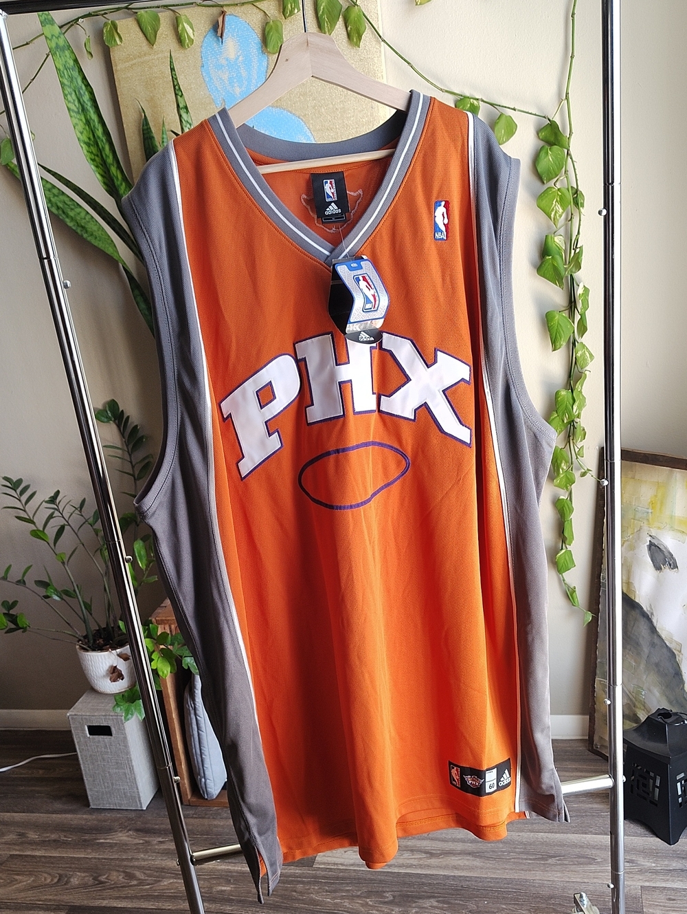 Authentic Adidas Phoenix Suns Orange Basketball Jersey